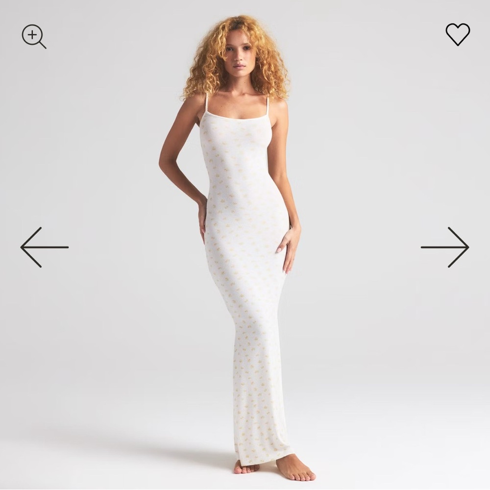 SKIMS soft lounge long slip dress